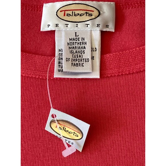Talbots Vintage Pink Blouse Pullover Top Boat neck 3/4 Sleeves Petite L PL - Picture 5 of 13